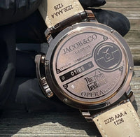 Jacob  Godfather  Watch Steel case Genuine Leather Automatic Watches